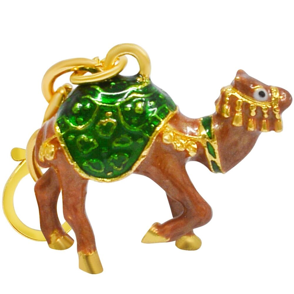 8384 Feng Shui Emerald Green Cash Flow Camel Good Business Luck Amulet